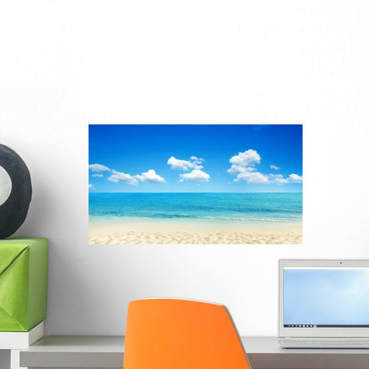 Calm Beach Sea Wall Mural