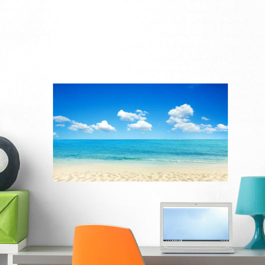 Calm Beach Sea Wall Mural