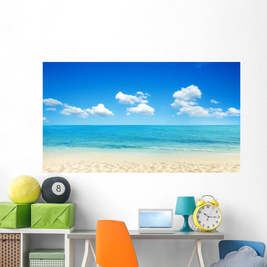 Calm Beach Sea Wall Mural