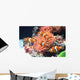 Sea anemone and clown fish Wall Mural
