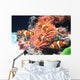 Sea anemone and clown fish Wall Mural