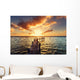 Boardwalk on beach Wall Mural