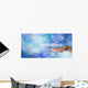 Volunteers needed hand gesture on blue bokeh Wall Mural