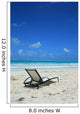 Deckchair on the beach Wall Mural