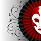 Mask with Red Frill