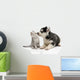 Cute puppy kissing kitten Wall Decal