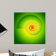 Fibonacci-spiral-vortex-on-a-bright-green-background Wall Mural