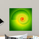 Fibonacci-spiral-vortex-on-a-bright-green-background Wall Mural