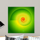 Fibonacci-spiral-vortex-on-a-bright-green-background Wall Mural