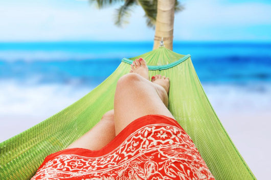 girl enjoying on the beach Wall Mural