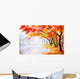 Oil Painting Landscape Autumn Wall Mural