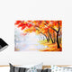 Oil Painting Landscape Autumn Wall Mural