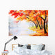 Oil Painting Landscape Autumn Wall Mural