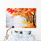 Oil Painting Landscape Autumn Wall Mural