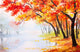 Oil Painting Landscape Autumn Wall Mural