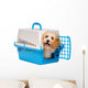 Cute happy havanese puppy dog is looking out from a pet crate Wall Decal