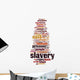 Slavery word cloud Wall Decal