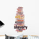 Slavery word cloud Wall Decal