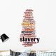 Slavery word cloud Wall Decal