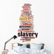 Slavery word cloud Wall Decal