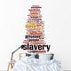 Slavery word cloud Wall Decal