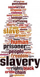 Slavery word cloud Wall Decal