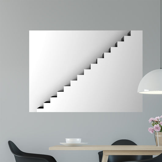 White Staircase Minimalism