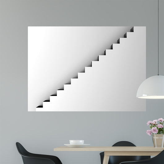 White Staircase Minimalism