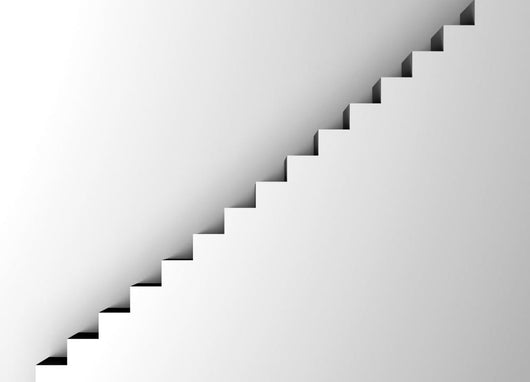 White Staircase Minimalism