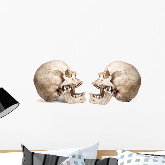 Yammering Human Skulls Wall Decal Sticker Set