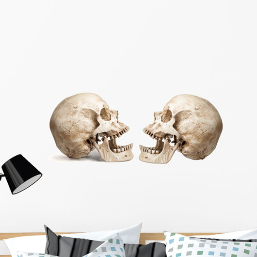 Yammering Human Skulls Wall Decal Sticker Set