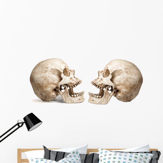 Yammering Human Skulls Wall Decal Sticker Set