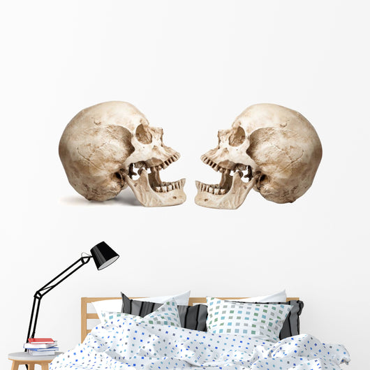 Yammering Human Skulls Wall Decal Sticker Set