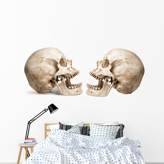Yammering Human Skulls Wall Decal Sticker Set
