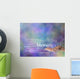 Count Your Blessings Word Cloud on Bokeh Background Wall Mural