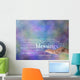 Count Your Blessings Word Cloud on Bokeh Background Wall Mural