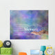 Count Your Blessings Word Cloud on Bokeh Background Wall Mural