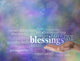 Count Your Blessings Word Cloud on Bokeh Background Wall Mural