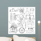 Science sketch icons Wall Decal