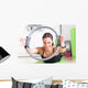 girl doing pilates with ring Wall Mural
