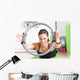 girl doing pilates with ring Wall Mural