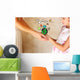 photo of mother and child holding hands and showing a better wor Wall Mural
