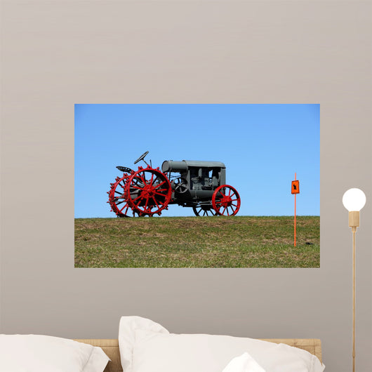 Old Gray Tractor with