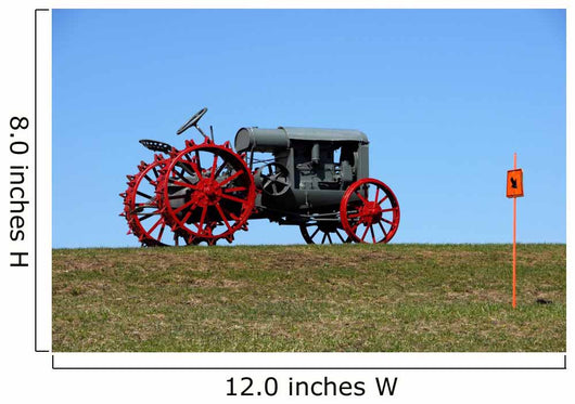 Old Gray Tractor with