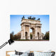 Milan, Italy. Arco della Pace (Arch of Peace) in Sempione Park Wall Mural