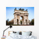 Milan, Italy. Arco della Pace (Arch of Peace) in Sempione Park Wall Mural