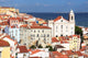 View across Alfama, Lisbon from Miradouro Santa Luzia Wall Mural