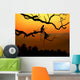 Silhouette of a monkey Wall Mural
