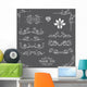 Vintage Line Art Ornamental Wall Decal