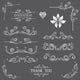 Vintage Line Art Ornamental Wall Decal